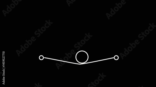 Loading Animation - Jumping and bouncing Dots - Loopable with white dots .