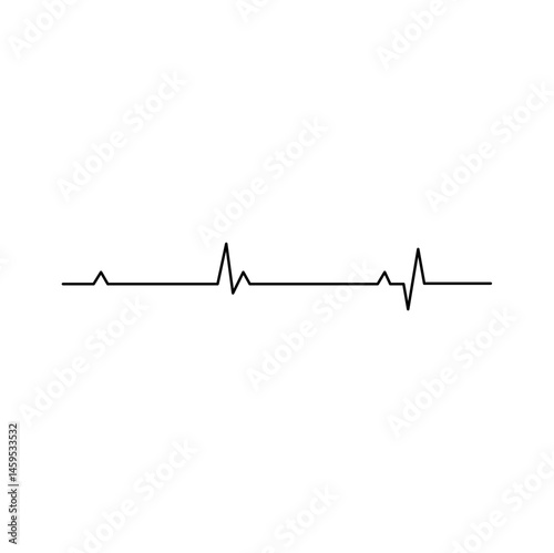 Heartbeat line icon. Medical cardiology analysis. Vector illustration 