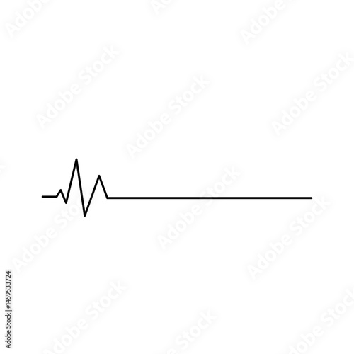 Heartbeat line icon. Medical cardiology analysis. Vector illustration 