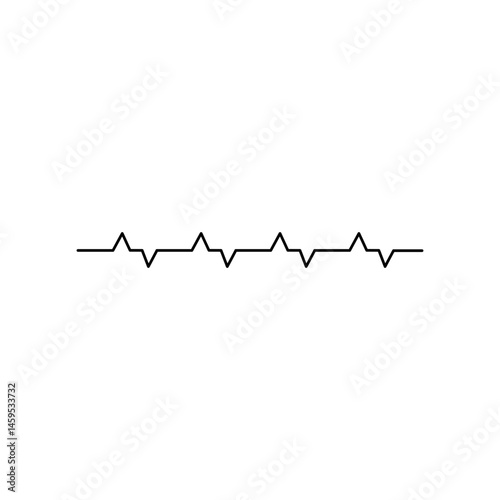 Heartbeat line icon. Medical cardiology analysis. Vector illustration 