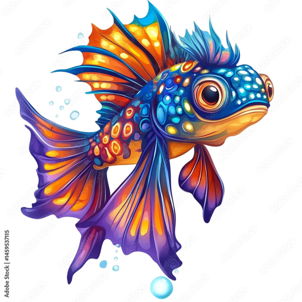 vibrant colorful fantasy fish art vibrant colorful fantasy fish art