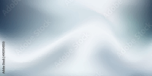 Silver gradient background. Foil paper, glitter effect. Chrome metal grey pattern. Gradient noise texture. Vector abstract illustration for web, card, bg, certificate design