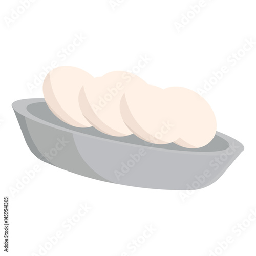 Communion wafers tray. Vector