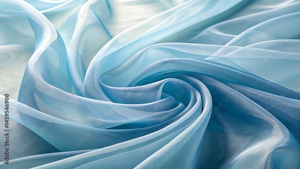 Obraz premium blue satin background