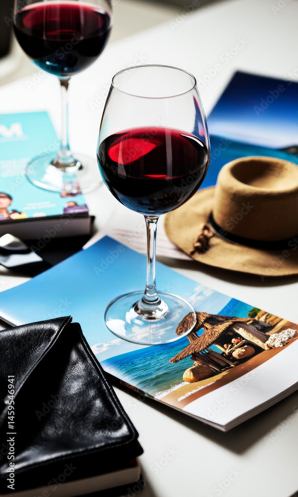 Wine Glasses Travel Guides Vacation Planning Wanderlust Couple