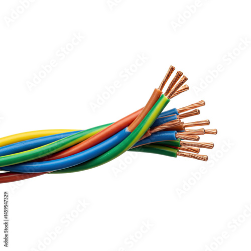 multi colored cables