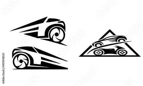 Car and bike service icons 