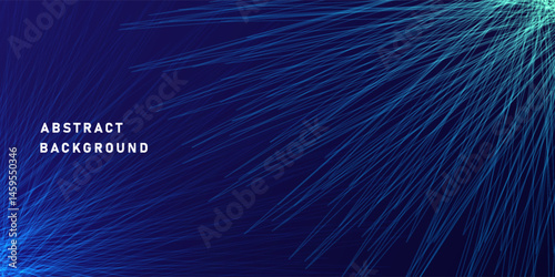 Colorful light trails with motion effect. Vector illustration of high speed light effect on black background.