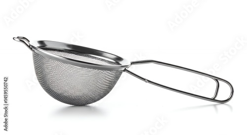 Stainless steel strainer isolated