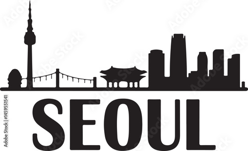 Seoul City Skyline Silhouette Design

N Seoul Tower and Urban View Vector

Traditional Hanok and Modern Seoul Scene

Nighttime Seoul Cityscape Silhouette

Iconic Landmarks of Seoul Vector Art