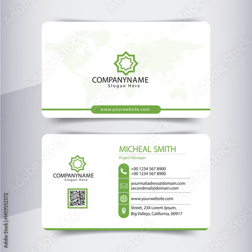 business cards mockup. Vector illustration