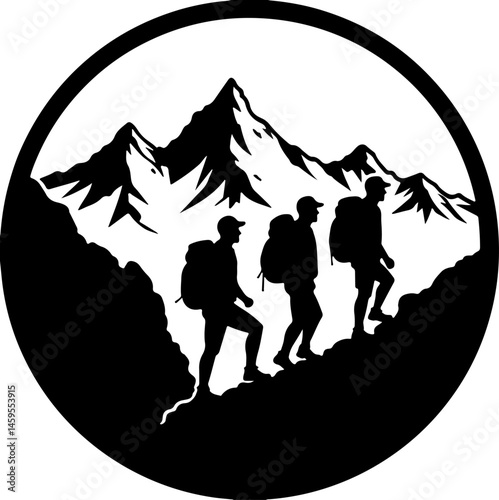 Mountain Trekker Silhouette Collection"