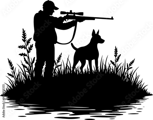 Hunting Silhouettes Bundle: Hunters, Deer, and Wild Game"