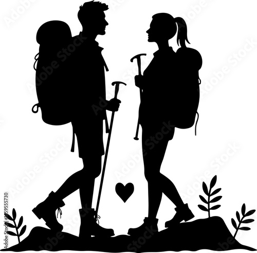 Mountain Trekker Silhouette Collection"