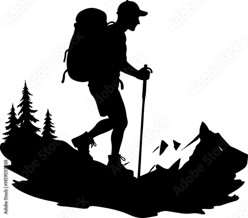 Mountain Trekker Silhouette Collection"