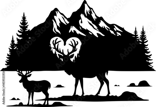"Mountain Trekker Silhouette Collection"