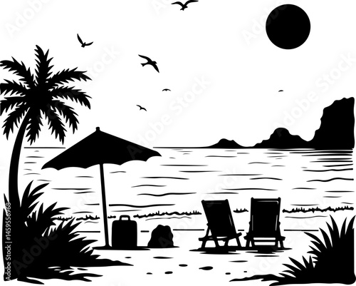 "Mountain Trekker Silhouette Collection"