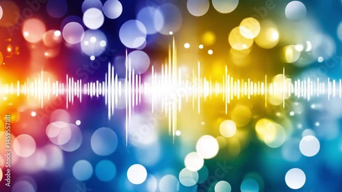 Multicolor Spectrum Light Wave 