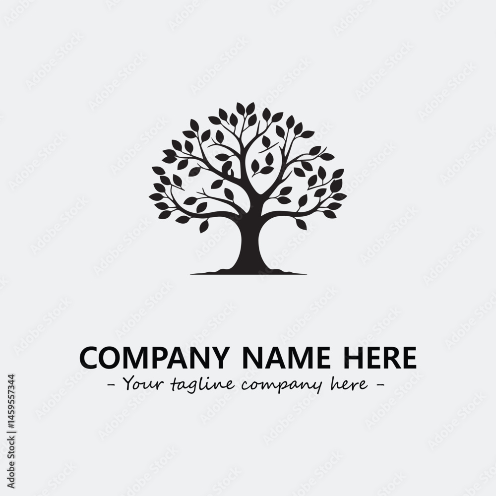 Obraz premium Tree Silhouette Logo Company Design Illustration Vector Graphic Image