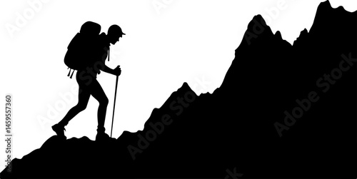 "Mountain Trekker Silhouette Collection"