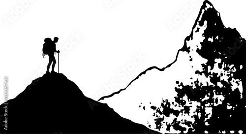 "Mountain Trekker Silhouette Collection"