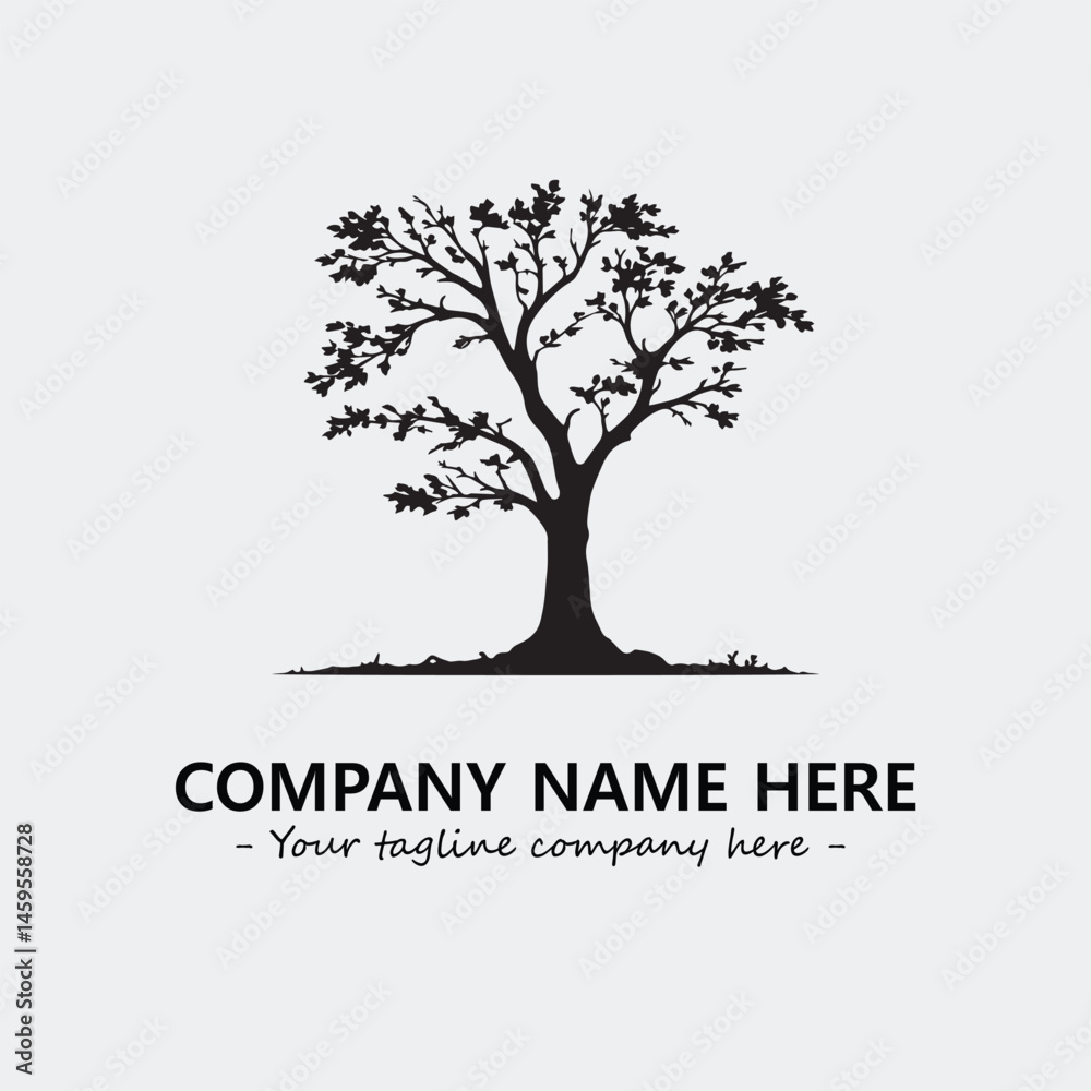 Obraz premium Tree Silhouette Logo Company Design Illustration Vector Graphic Image