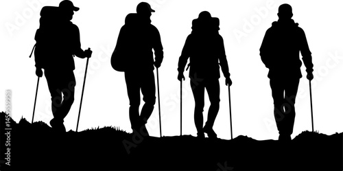 "Mountain Trekker Silhouette Collection"