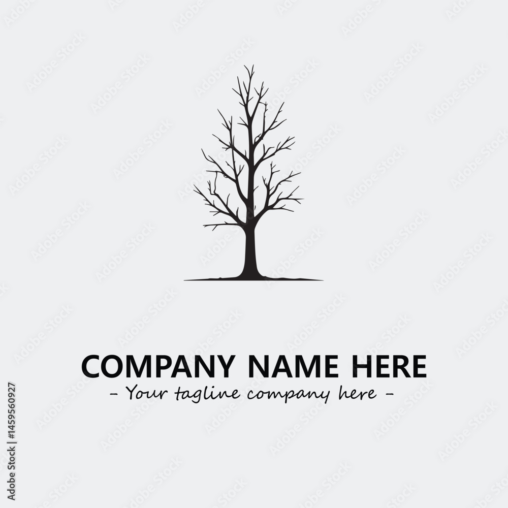 Obraz premium Tree Silhouette Logo Company Design Illustration Vector Graphic Image