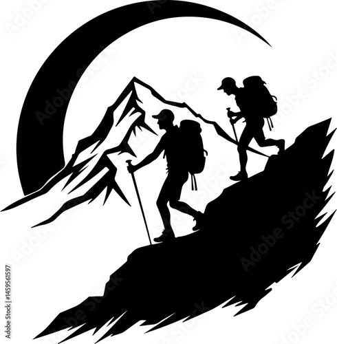 Mountain Trekker Silhouette Collection"