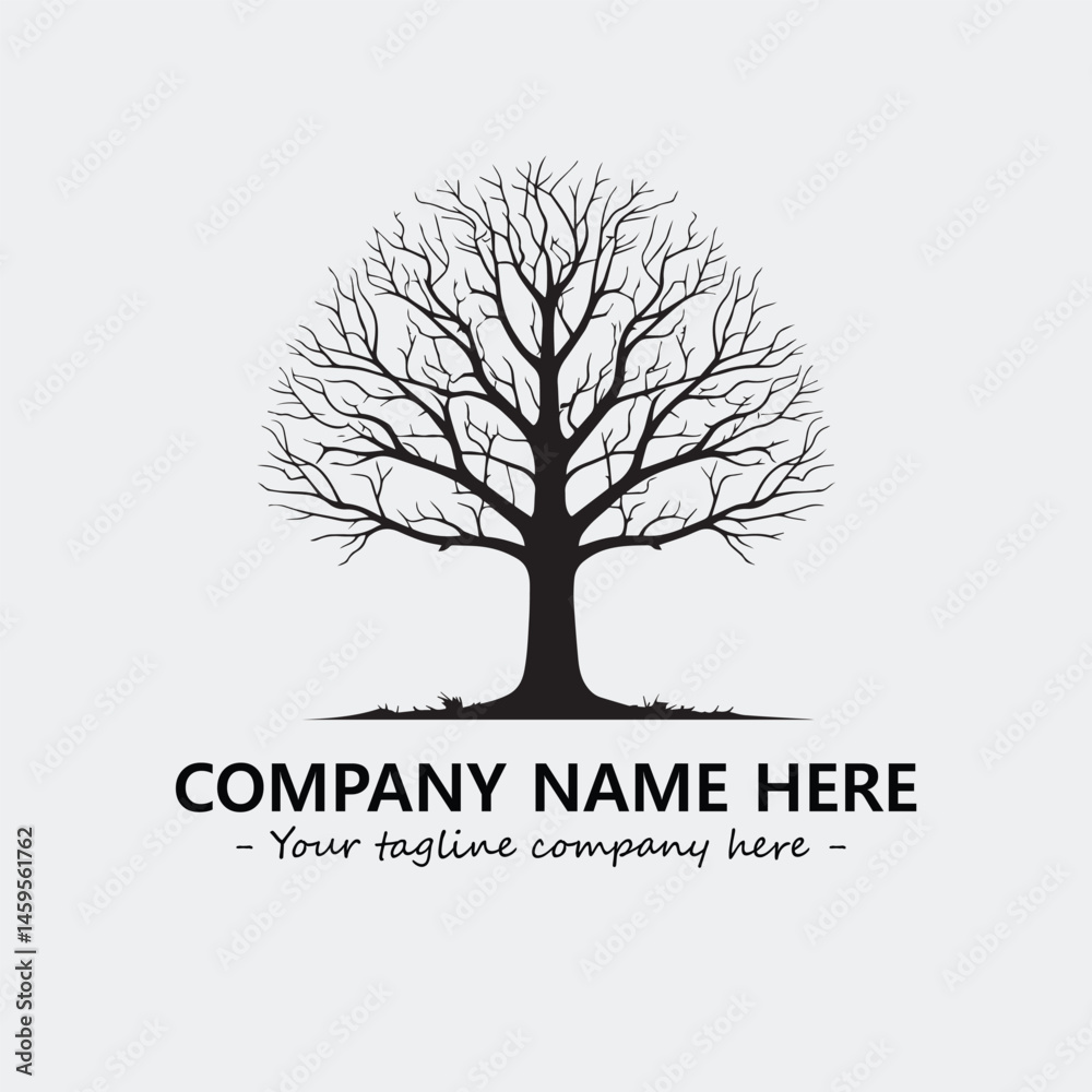 Obraz premium Tree Silhouette Logo Company Design Illustration Vector Graphic Image
