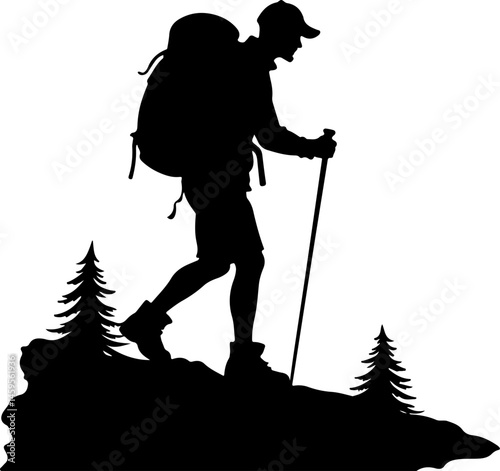 Mountain Trekker Silhouette Collection"