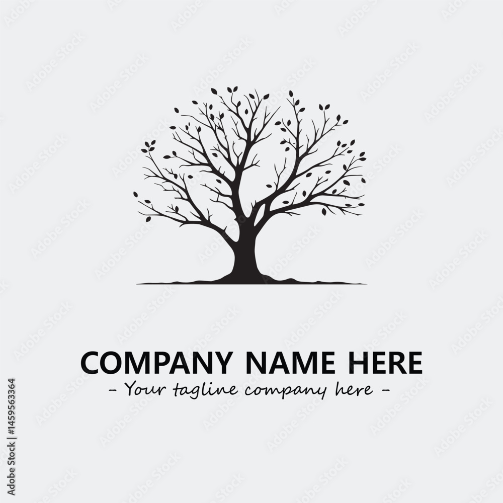 Obraz premium Tree Silhouette Logo Company Design Illustration Vector Graphic Image