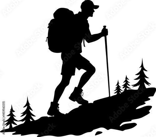 Mountain Trekker Silhouette Collection"