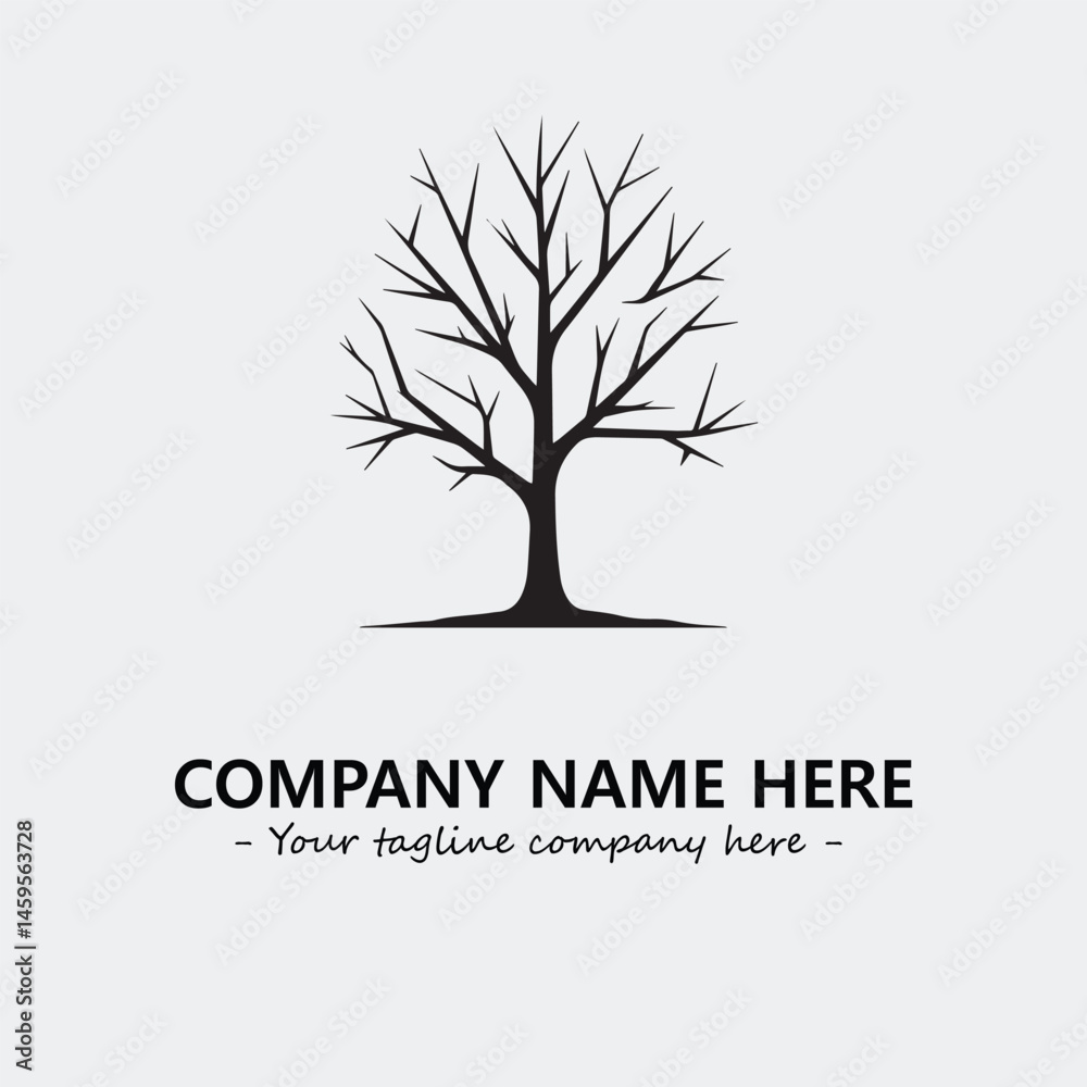 Fototapeta premium Tree Silhouette Logo Company Design Illustration Vector Graphic Image