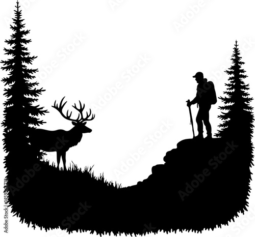 Mountain Trekker Silhouette Collection"