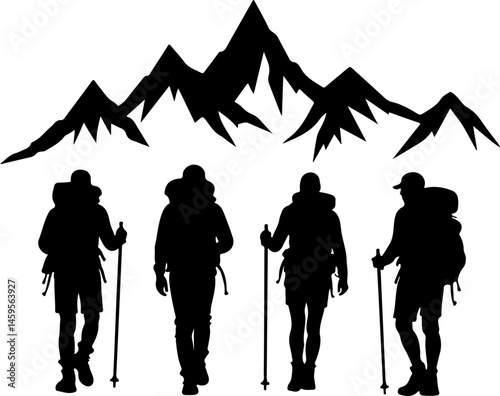 Mountain Trekker Silhouette Collection"