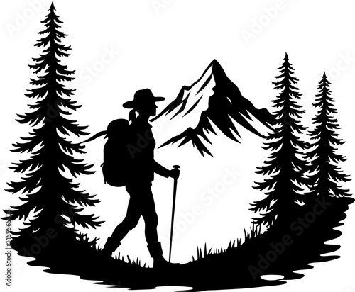 Mountain Trekker Silhouette Collection"
