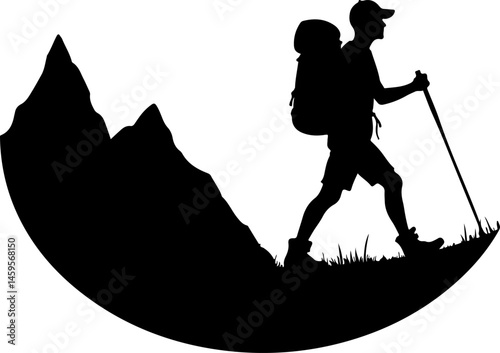 Mountain Trekker Silhouette Collection"