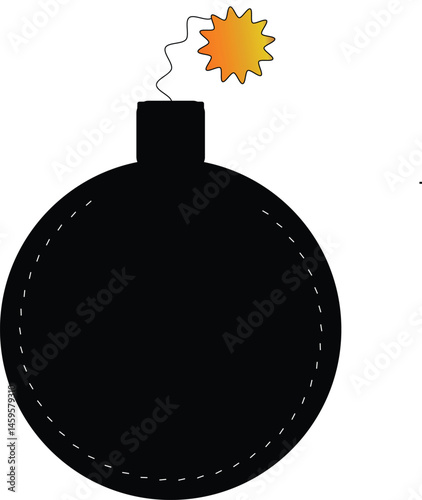 this is a black colour bomb icon 