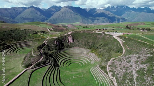 Moray is Made up of Circular Terraces, with Different Temperatures, Heights and Characteristics in Cusco, Peru