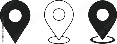 Location Pin Icon Set - Map Marker Symbols