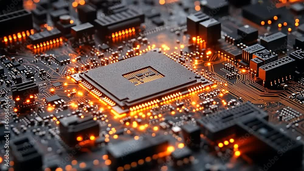 Vibrant Electronic Circuit Board Vibrant Electronic Circuit Board