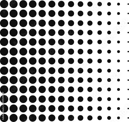 Black Halftone Dotted Background