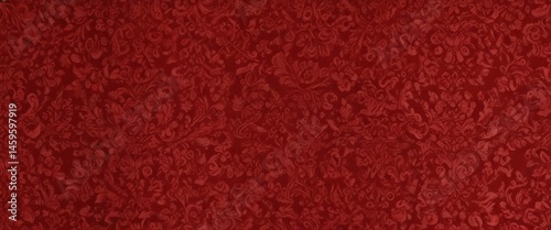 Rich red damask wallpaper, intricate ornate details , damask, home