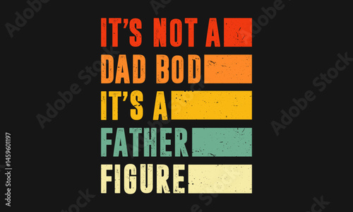 Fathers Day Retro Vector T-shirt Design