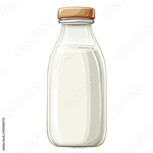 Obraz na płótnie milk bottle glass dairy drink fresh w salonie