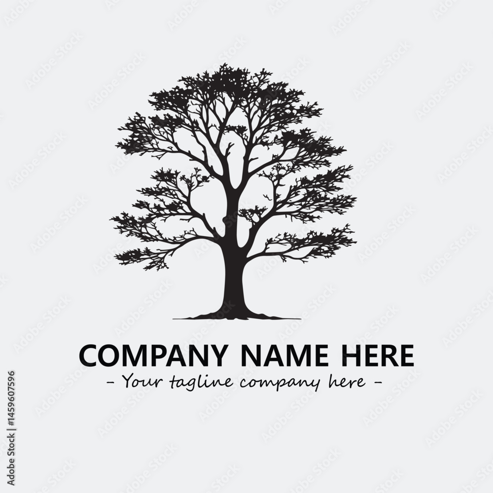 Obraz premium Tree Silhouette Logo Company Design Illustration Vector Graphic Image