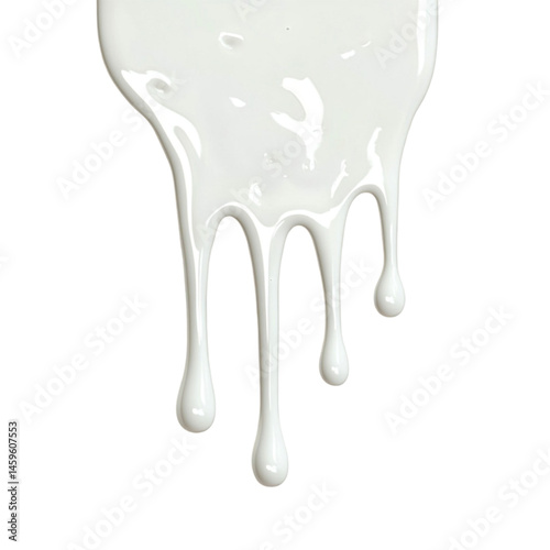 Obraz na płótnie white liquid drips down slowly w salonie