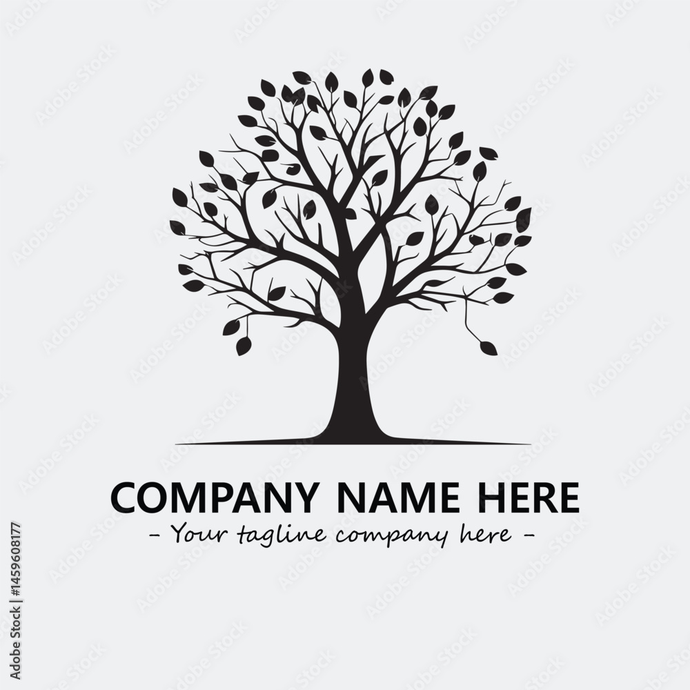 Obraz premium Tree Silhouette Logo Company Design Illustration Vector Graphic Image