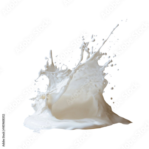 creamy milk splash explosion